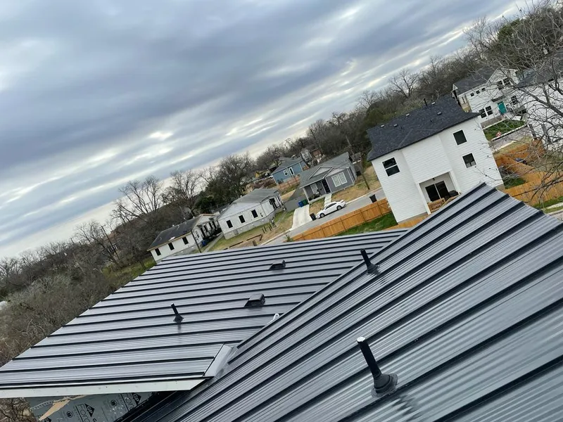 Standing seam metal roof panels with vents for Skylight Repair in Mount Vista